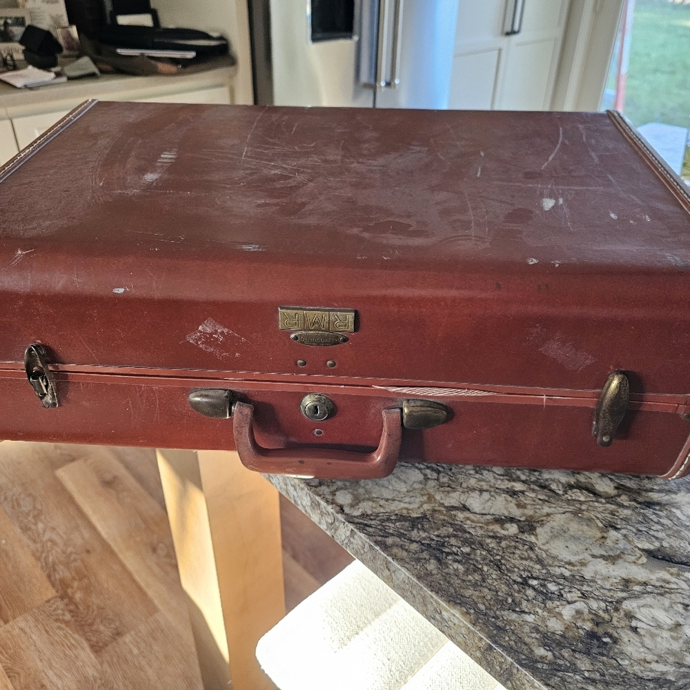 Vintage Red Samsonite Suitcase